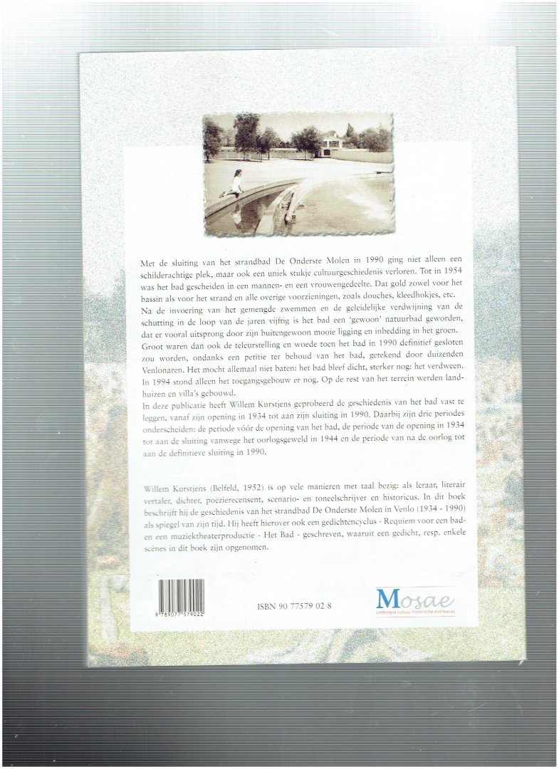 kurstjens, willem - De onderste molen kroniek van een bad 1934-1990