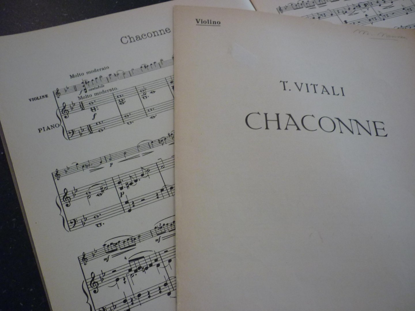 Vitali, Tomaso Antonio (1663–1745) - Chaconne - Violine und Piano