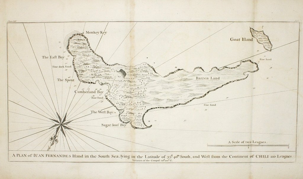 Anson, George - A plan of Iuan Fernandes Island in the South Sea