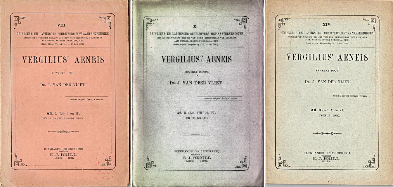 Vergilius - Vergilius` Aeneis. Bewerkt door J. van der Vliet. Afl.2 : Lib.III en IV [tekst Latijn]