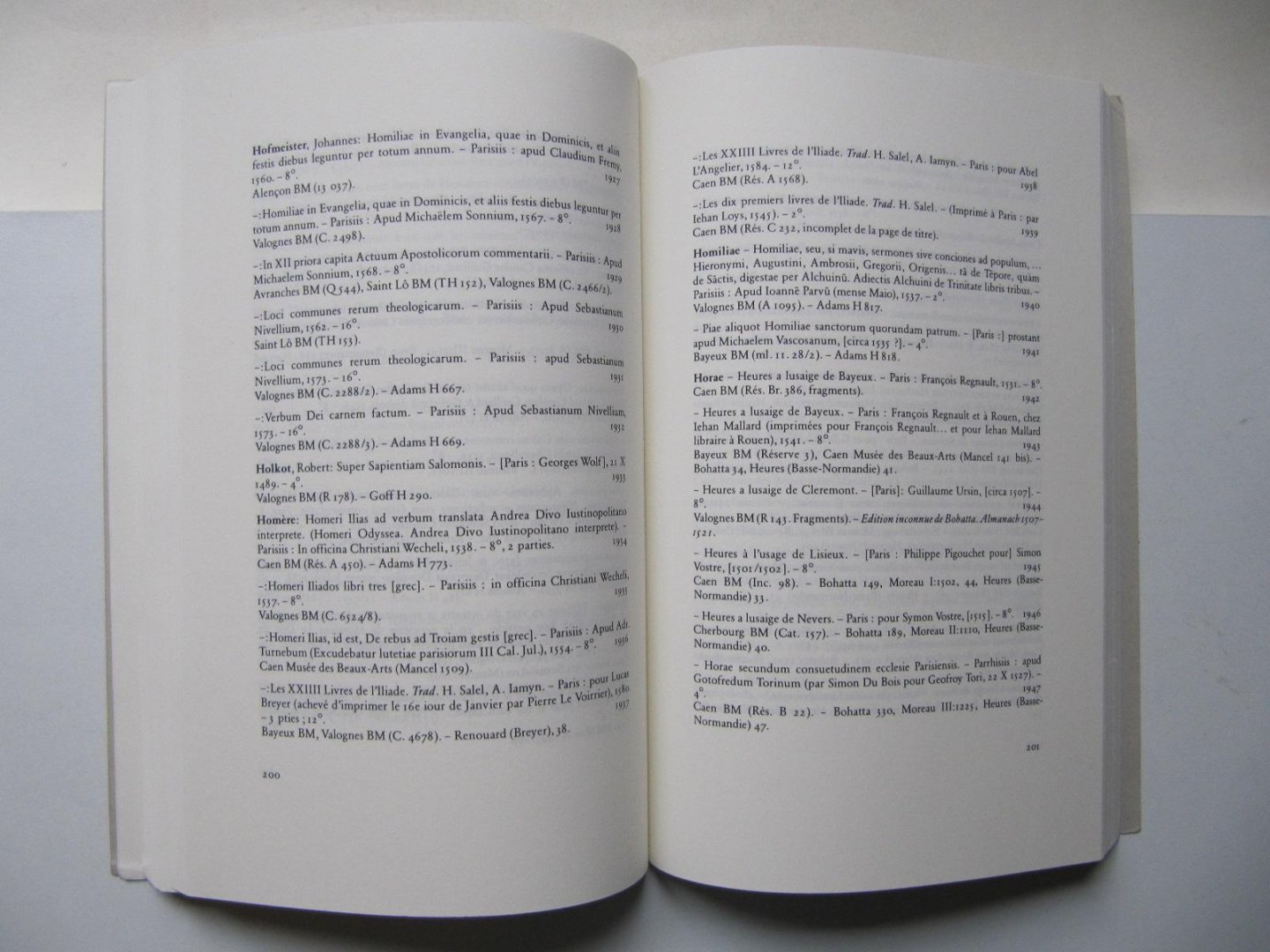 Editions Valentin Koerner - Catalogue Collectif Des Livres Imprimes a Paris de 1472 A 1600