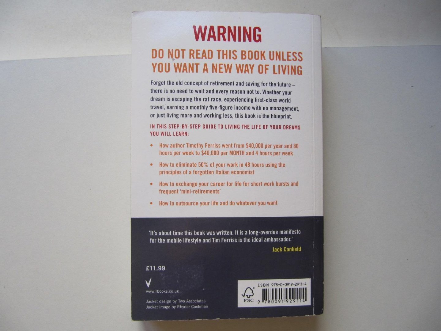 Timothy Ferriss - The 4-Hour Work Week / Escape the 9-5, Live Anywhere and Join the New Rich