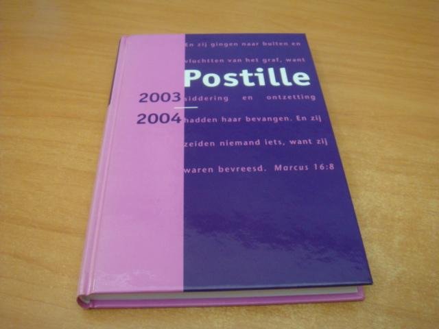 Werkgroep Kerk en Prediking - Postille 2003-2004