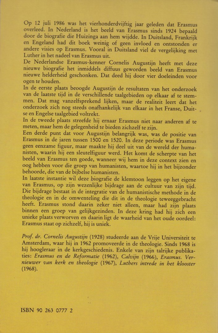Augustyn, Cornelis - Erasmus / druk 1