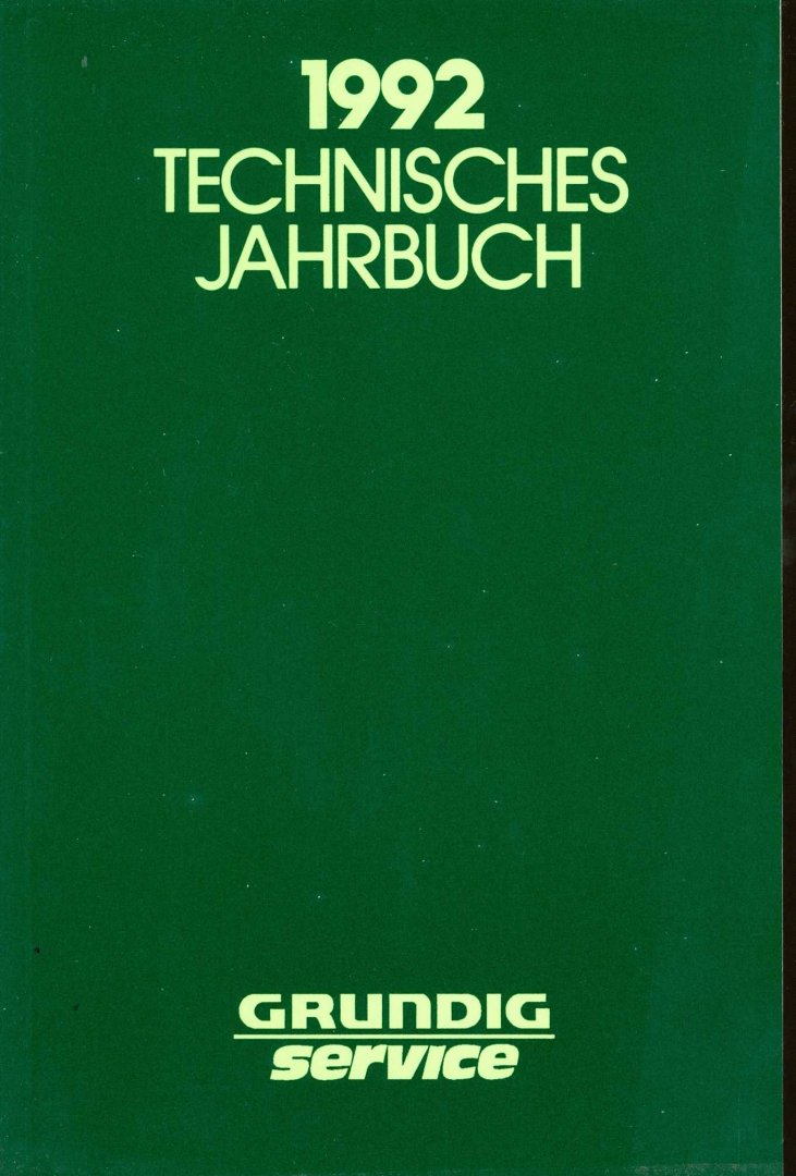 - Grundig Technisches Jahrbuch 1992
