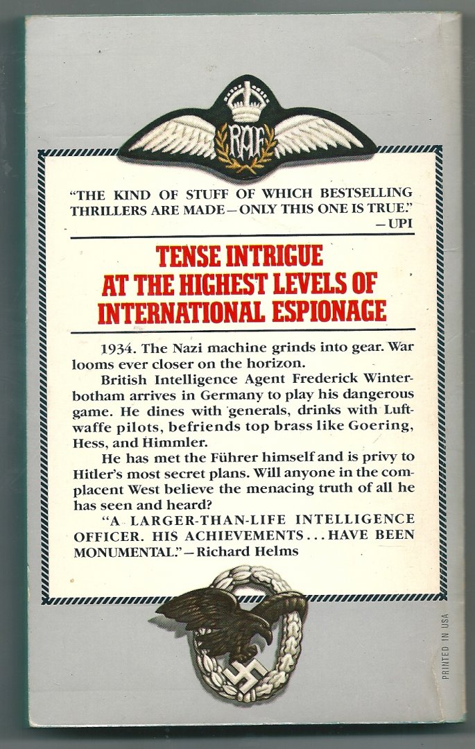 Winterbotham, F.W. - The Nazi Connection