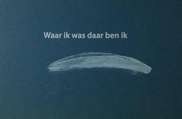 Landsaat, Hans. - Waar ik was daar ben ik.