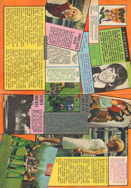 Diverse  tekenaars - PEP 1966 nr. 24, stripweekblad, 11 juni met o.a. MICHEL VAILLANT (COVER)/KLEINE FOTO + ARTIKEL MARTINE BIJL/HET/ILONKA BILUSKA/GEORGE HARRISON/MOTIONS/GOLDEN EARRINGS/DIVERSE STRIPS
