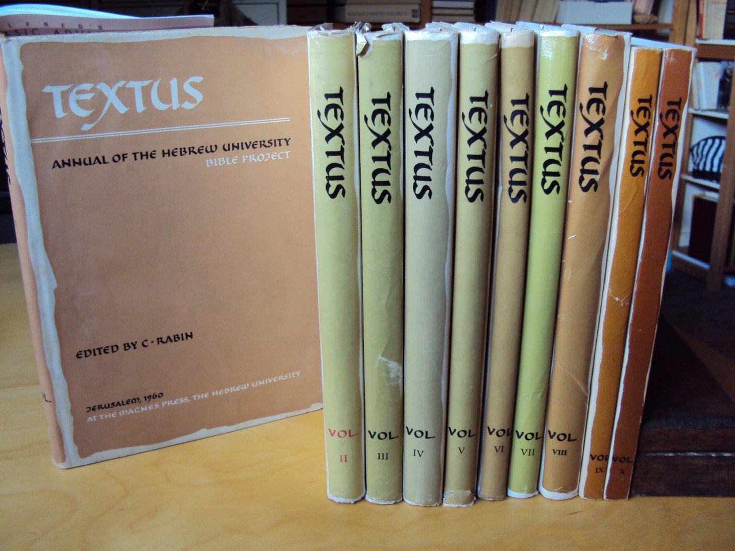 Rabin, C. (ed.) - Textus. Annual of the Hebrew University Bible Project (10 volumes)