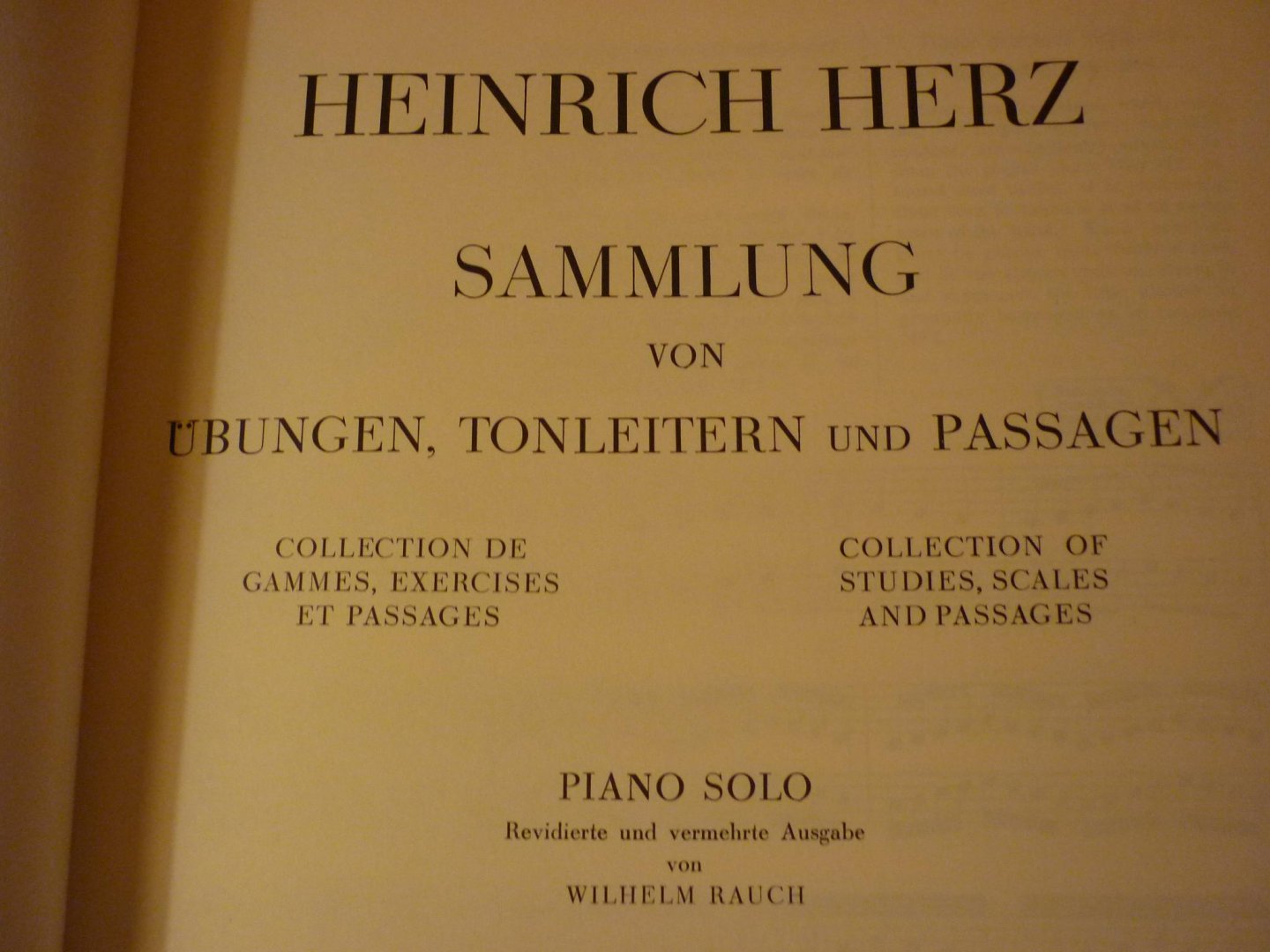 Herz; Heinrich - Gammes; Sammlung von Ubungen, Tonleitern und Passagen