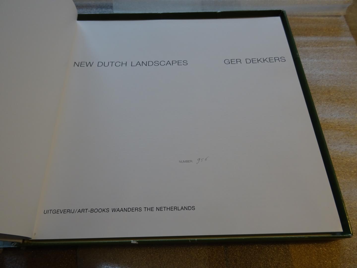 Dekkers, Ger - New Dutch Landscapes