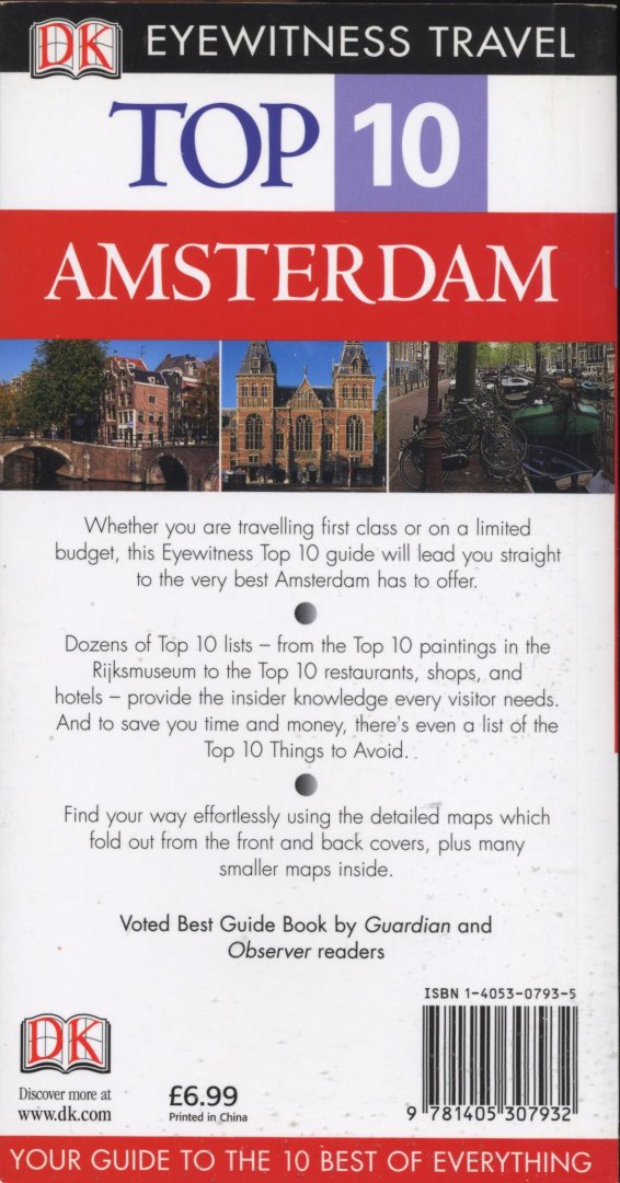 Duncan, Fiona - Glass, Leonie - Amsterdam - DK Eyewitness Travel Top 10 - (Engelstalige Capitool)