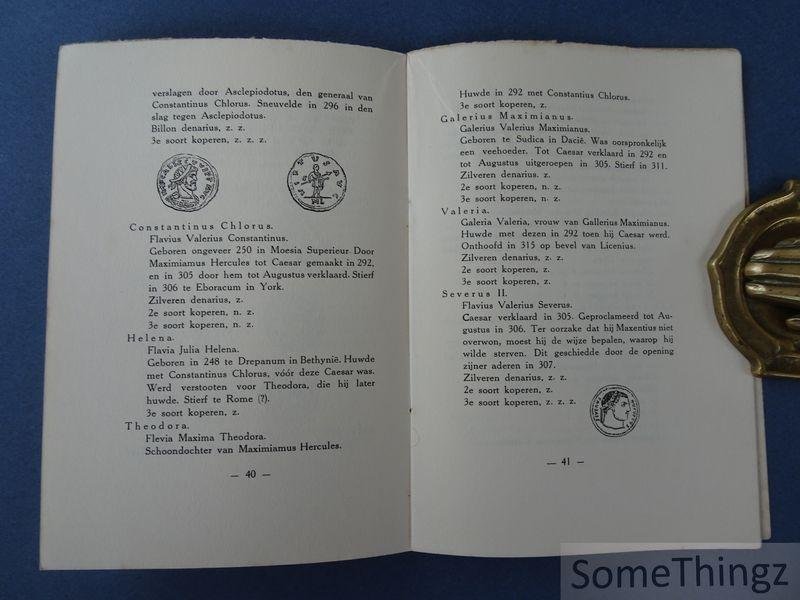 Anon. - Handboek voor de kennis der Romeinsche munten : met 44 afbeeldingen. Met vermelding der geboorte- en sterfte-data der Caesars, keizers, keizerinnen en troonoverweldigers van het Romeinsche Rijk, alsmede een aangave van den graad van zeldzaamhe...