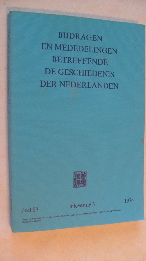 Redactie - Bijdragen en mededelingen betreffende de geschiedenis der Nederlanden  oa: De vertegenwoordiging van de geerfden