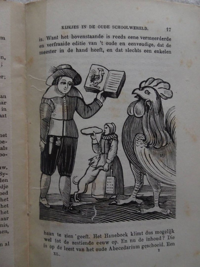 Gouw, J. ter. - Kijkjes in de oude schoolwereld. I: Oude Scholen. II: Oude Schoolboeken. 2 delen in 1 band.