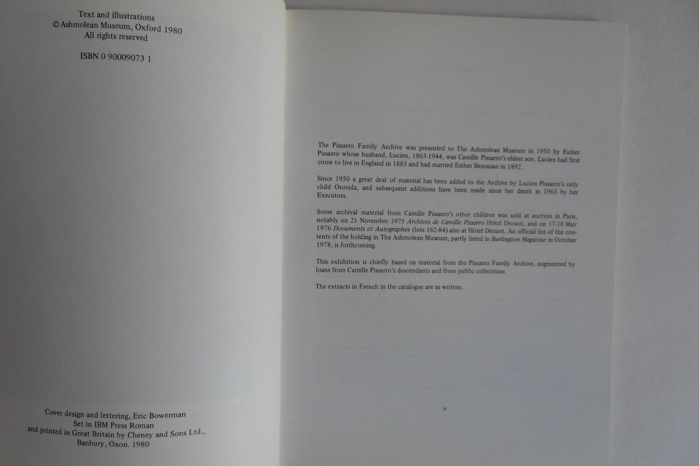 Thorold, Anne. - Artists, Writers, Politics:  Camille Pissarro and His Friends. - An exhibition commemorating the 150th anniversary of the artist`s birth.