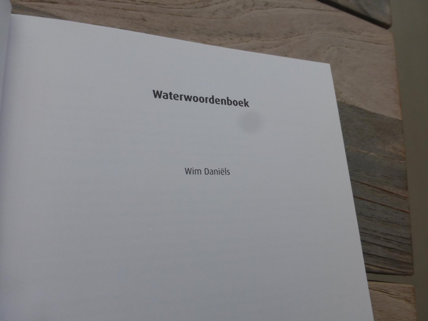wim daniels - waterwoordenboek   water woordenboek