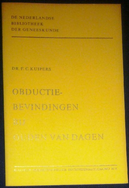 Kuipers, Dr. F.C. - Obductiebevindingen bij ouden van dagen