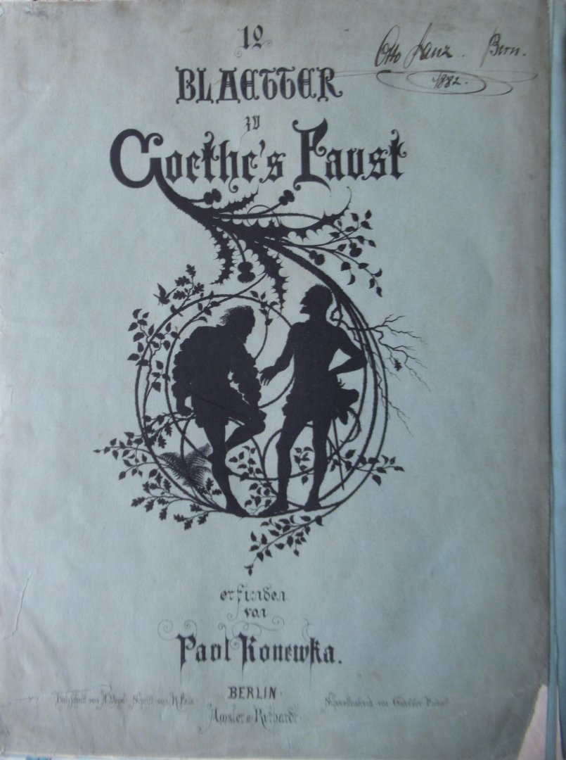 Goethe, Johann Wolfgang - Konewka Paul - 12 Blaetter zu Goethe's Faust