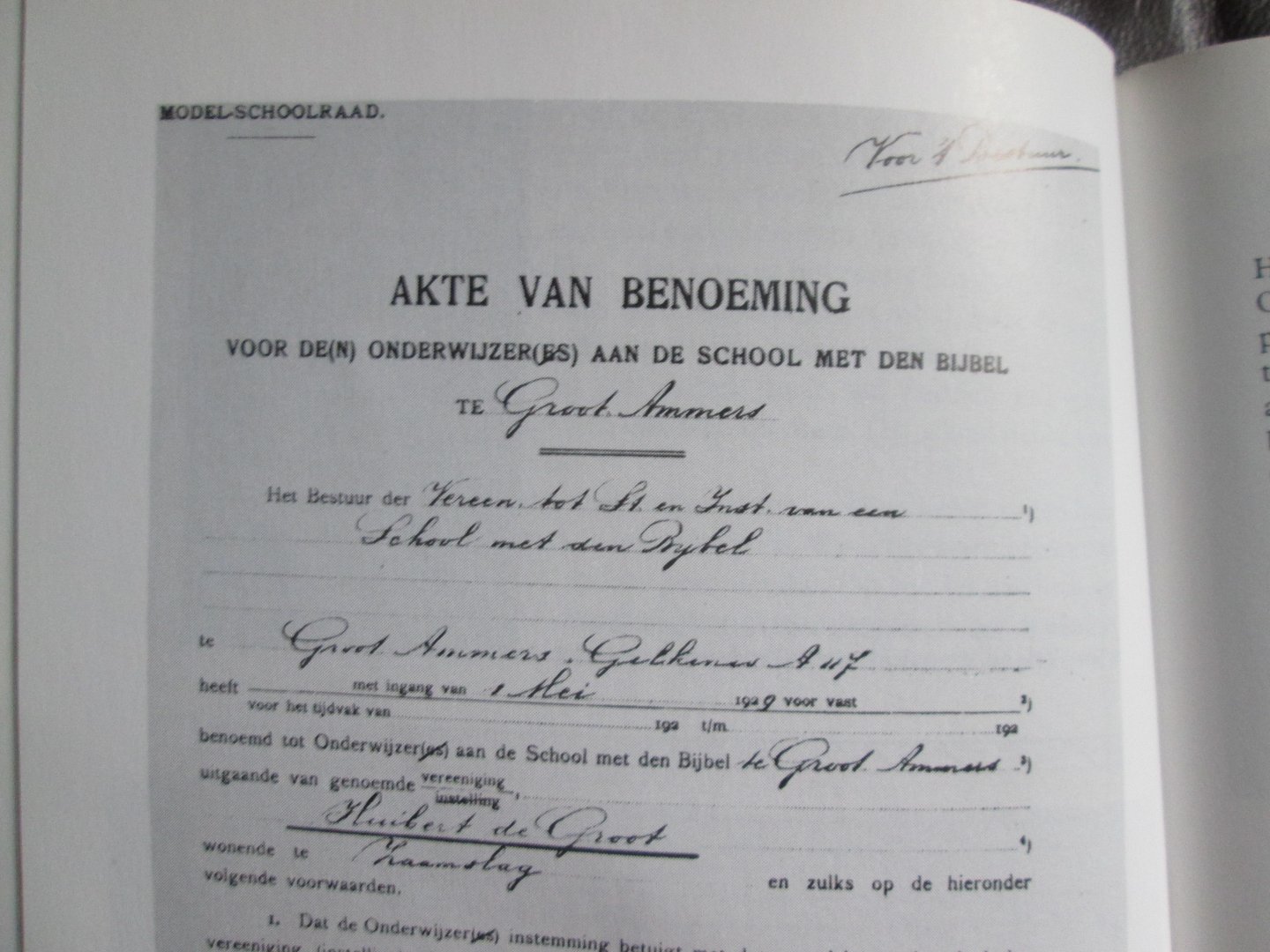 Bikker , G.P. / N. Jongerius / A.M. Mandemakers ( redactie ) - 75 JAAR SCHOLEN MET DE BIJBEL TE GROOT-AMMERS 1913 - 1988