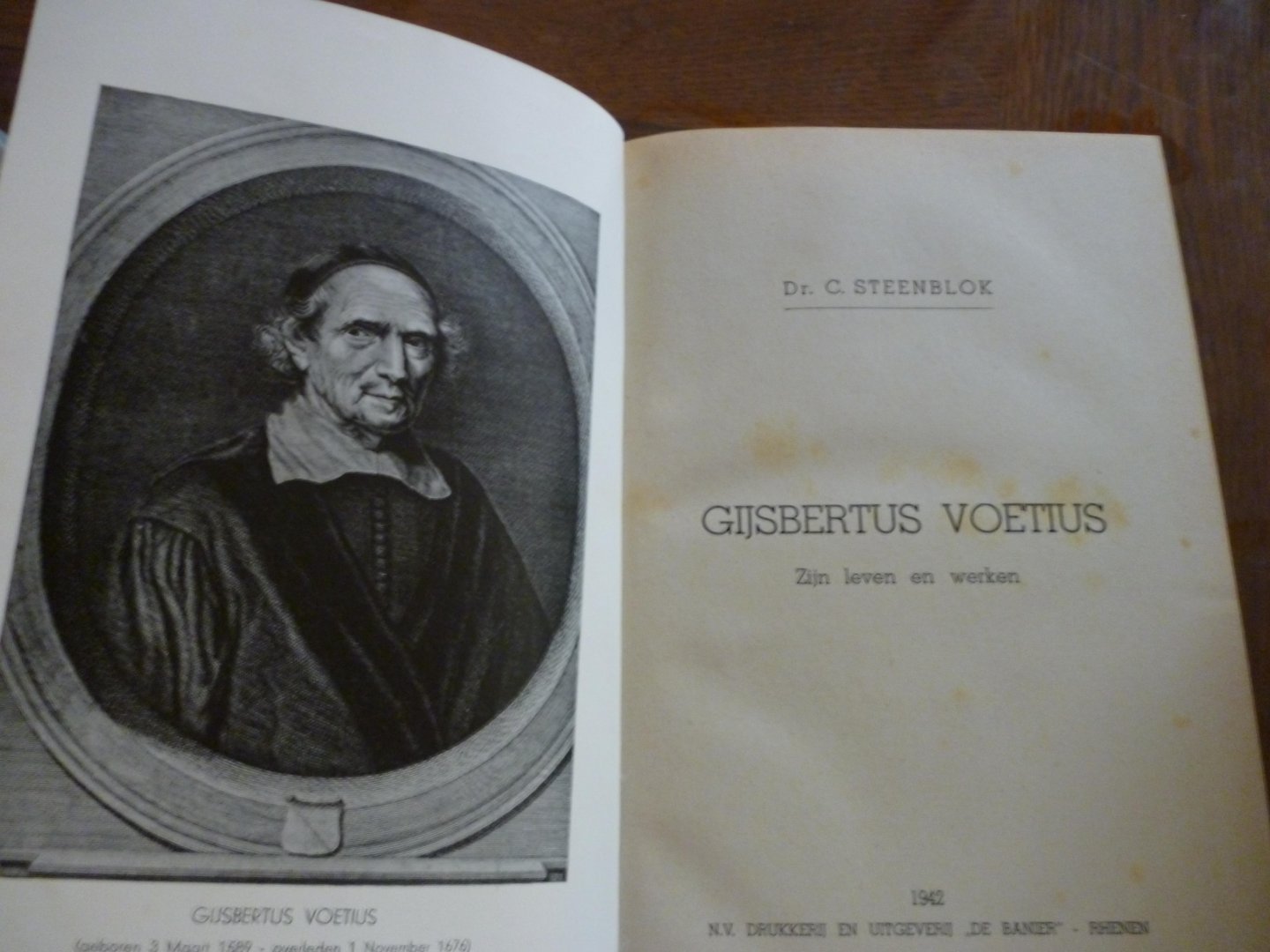 Steenblok - Gijsbertus Voetius