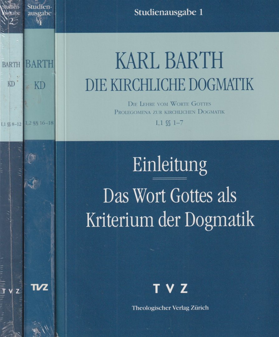 Barth, Karl - Studienausgabe Karl Barth [dln. 1-31, deel 3 mist]