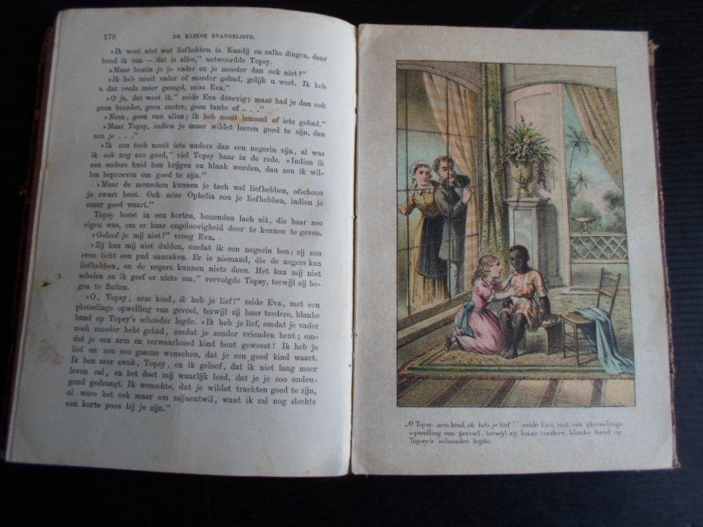 Beecher Stowe, H. - Een kijkje in de hut van Oom Tom, Met nieuwe platen [5 litho’s van Emrik & Binger]