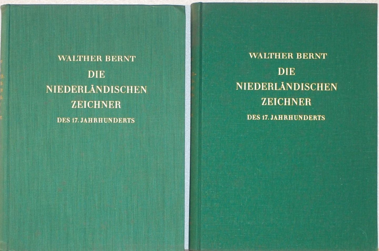 BERNT, Walther. - Die Niederlä®¤ische Zeichner des 17. Jahrhunderts. Zwei Bä®¤e