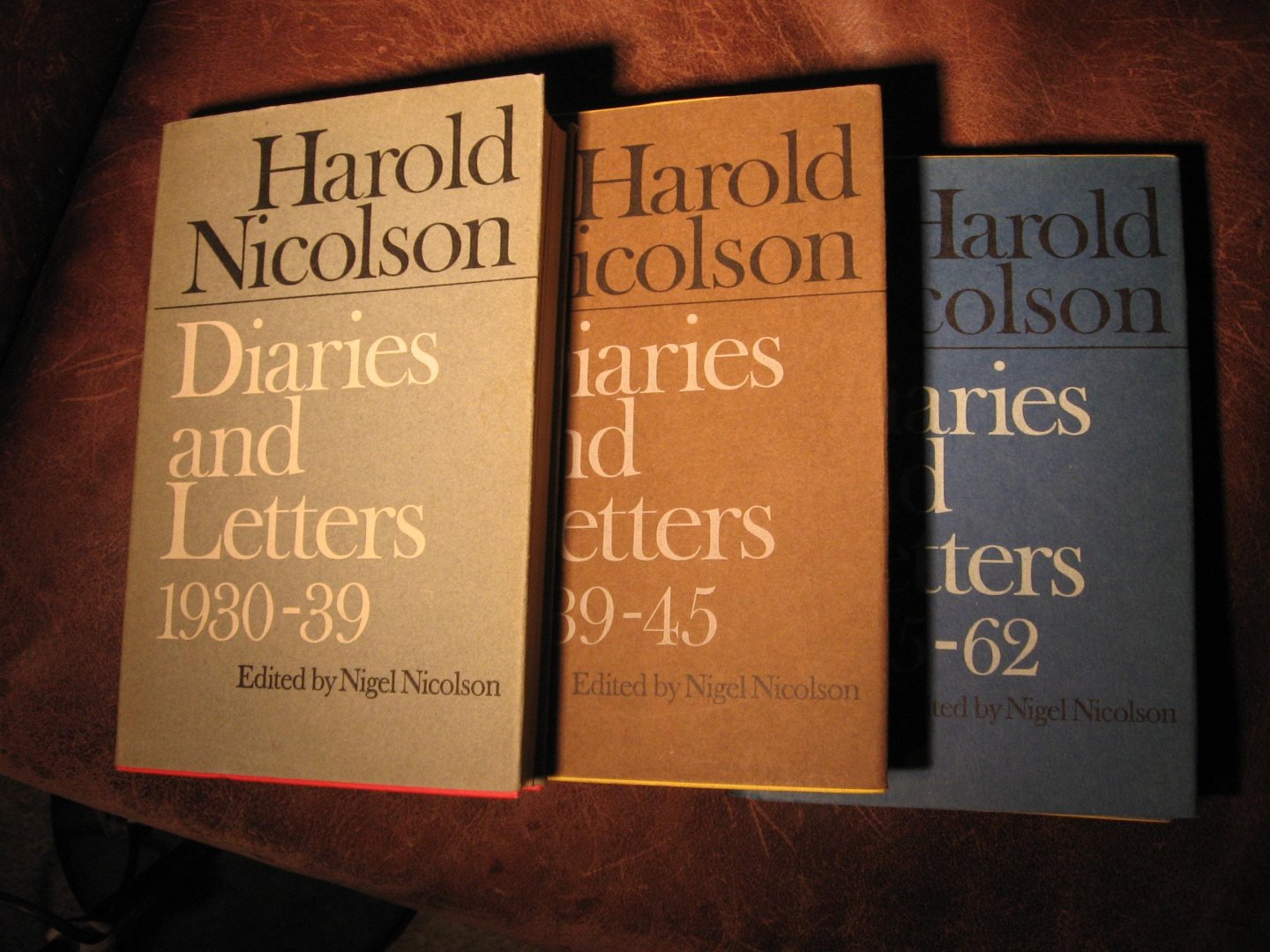Nicolson, H. - Diaries and letters 1930-1939, 1939-1945 en 1945 - 1962.