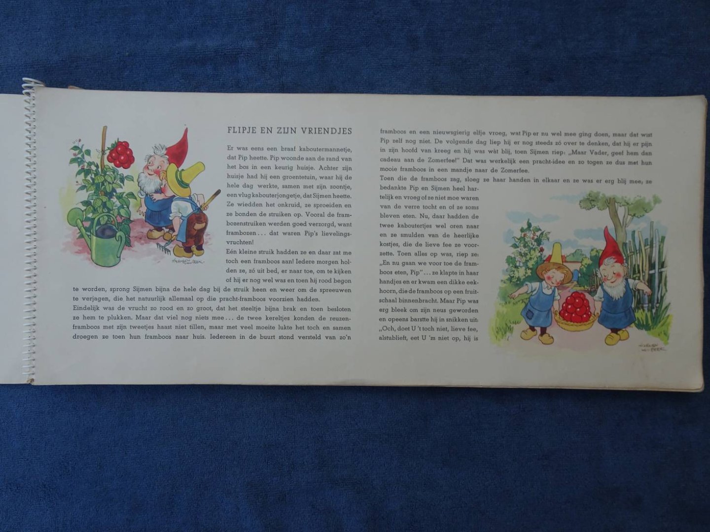 (Harmsen van der Beek, E.M. ten). - Flipje en zijn vriendjes. Een album voor het verzamelen van de Betuwe-films, voorafgegaan door een vertelling van Flipje's prilste jeugd bij de kabouters en hoe hij in dierenland kwam, naar tekeningen van E.M. ten Harmsen van der Beek.