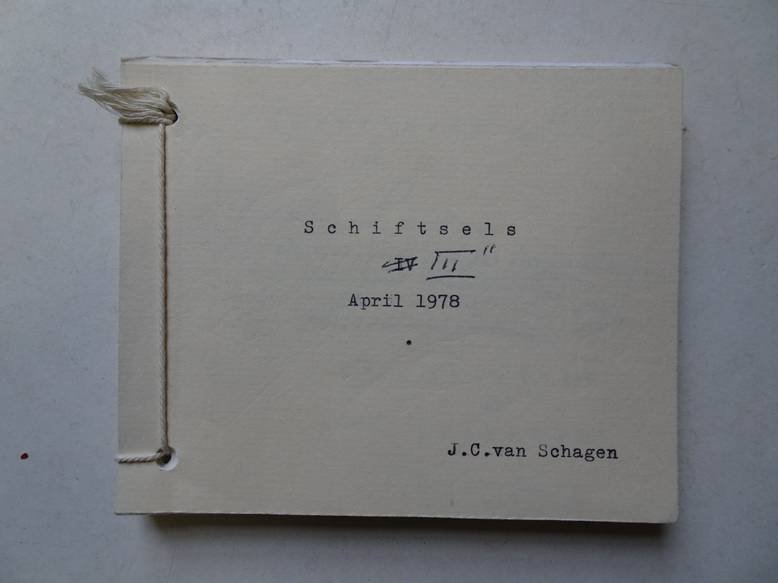 Schagen, J.C. van. - Schiftsels III. Diertjes en Dingetjes.
