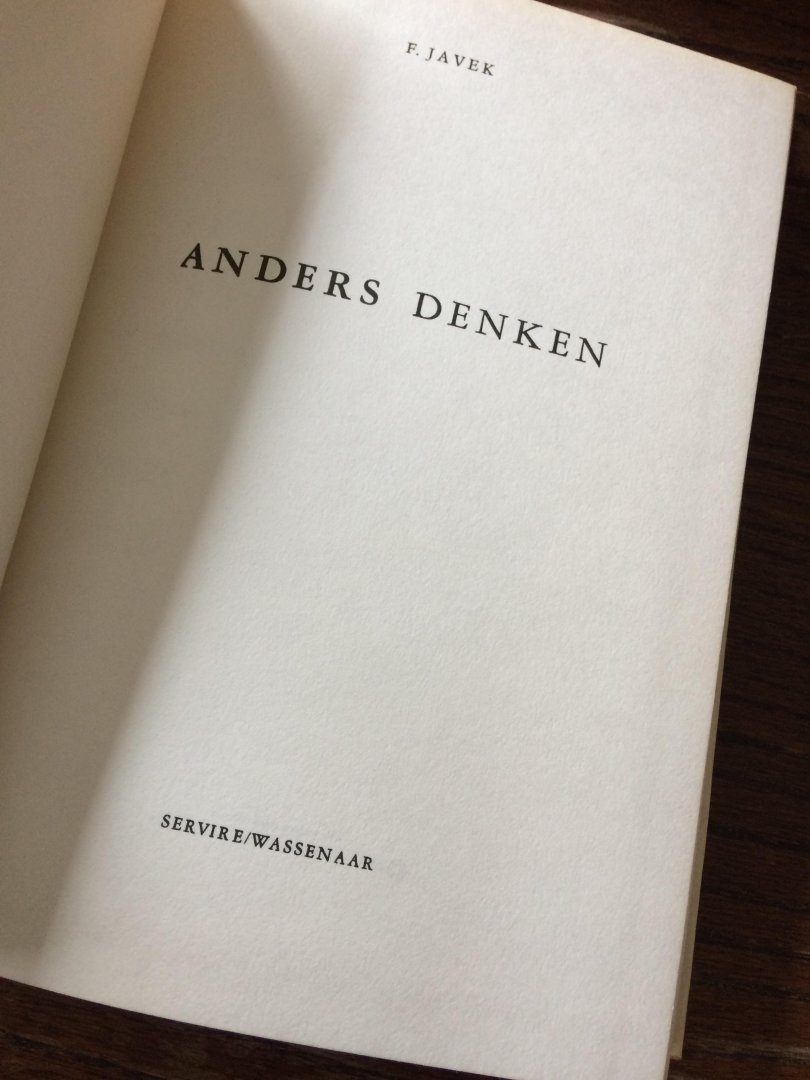 Javek - Anders denken