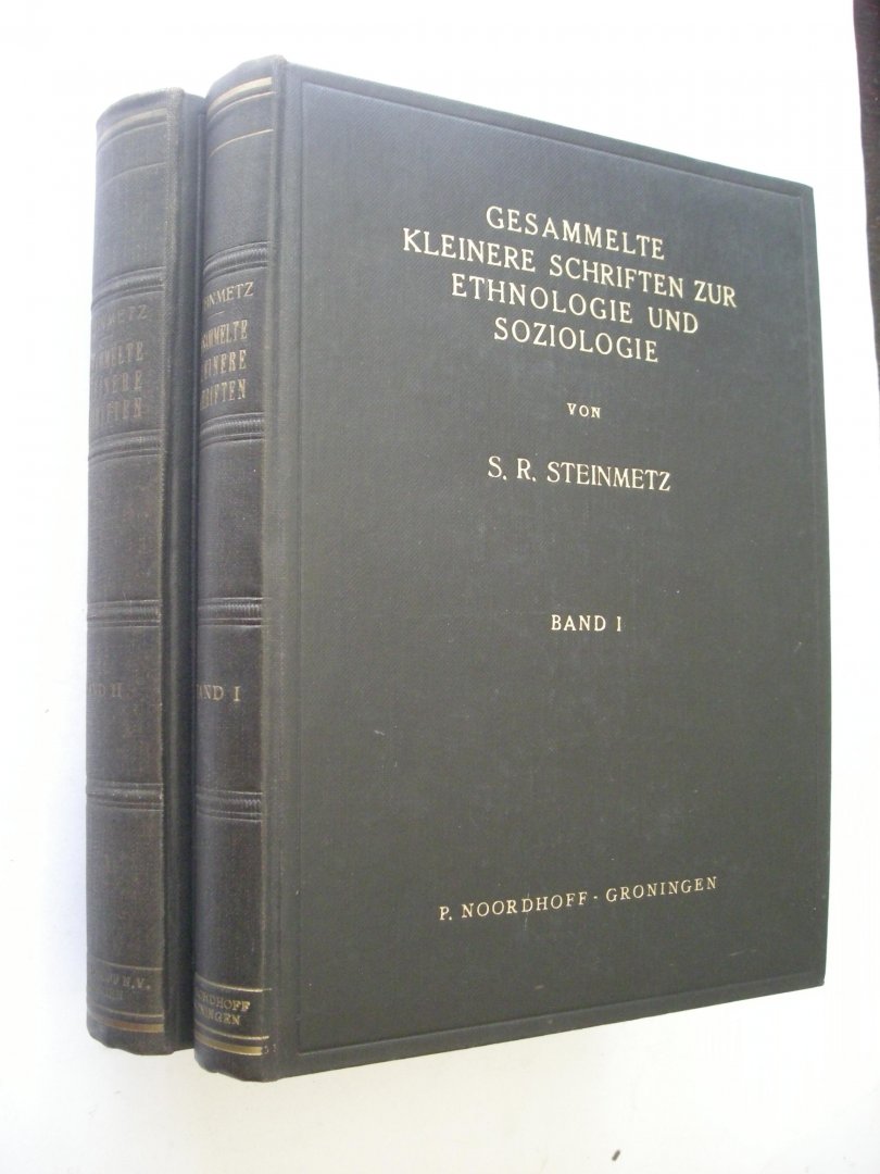 `Steinmetz, S.R. - Gesammelte kleinere Schriften zur Ethnologie und Soziologie i en II