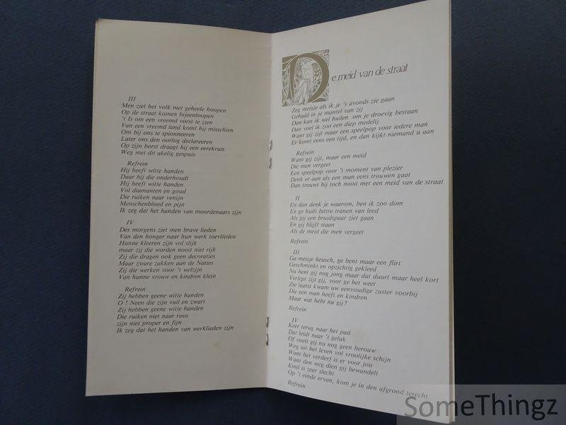 Remi Vananderoye. - Liedjes die nooit geschreven zijn. Uit het liederenboek van Rem Vananderoye.