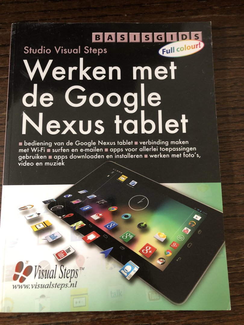Studio Visual Steps - Basisgids Werken met de Google Nexus tablet