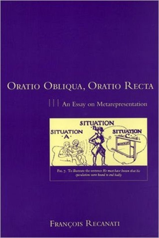 Recanati, Francois - Oratio Obliqua, Oratio Recta - An