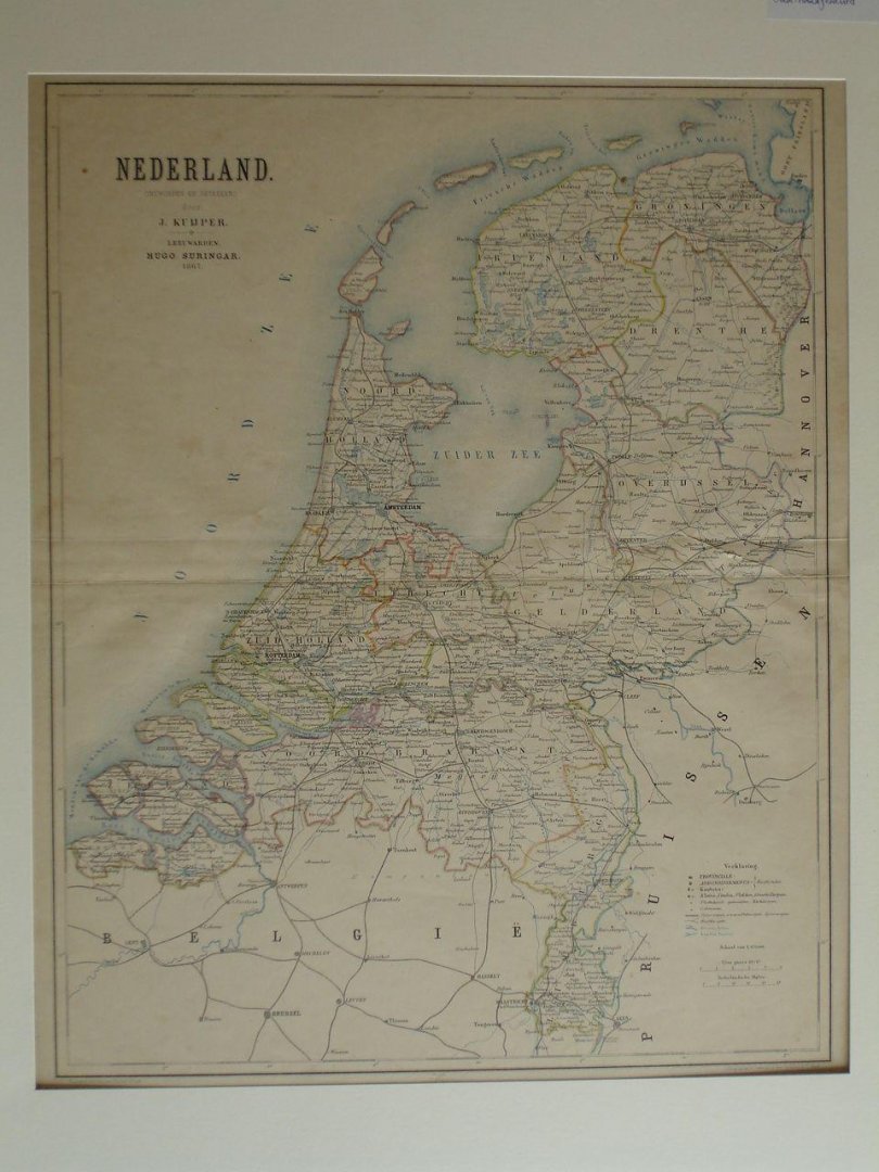 Nederland, kaart der Nederlanden / The Netherlands. - Nederland.
