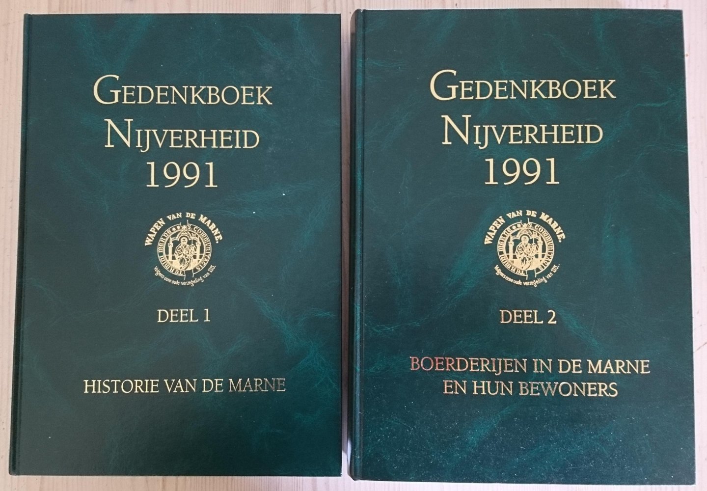 G. F. Beukema (red)  e.a - Gedenkboek Nijverheid 1991. Deel 1: Historie van de Marne en deel 2: Boerderijen in de Marne en hun bewoners.