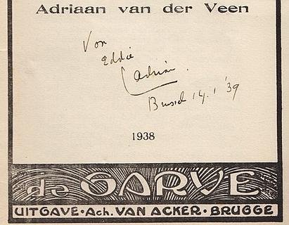 VEEN, Adriaan van der - Geld speelt de groote rol. (Met twee brieven van Van der Veen).