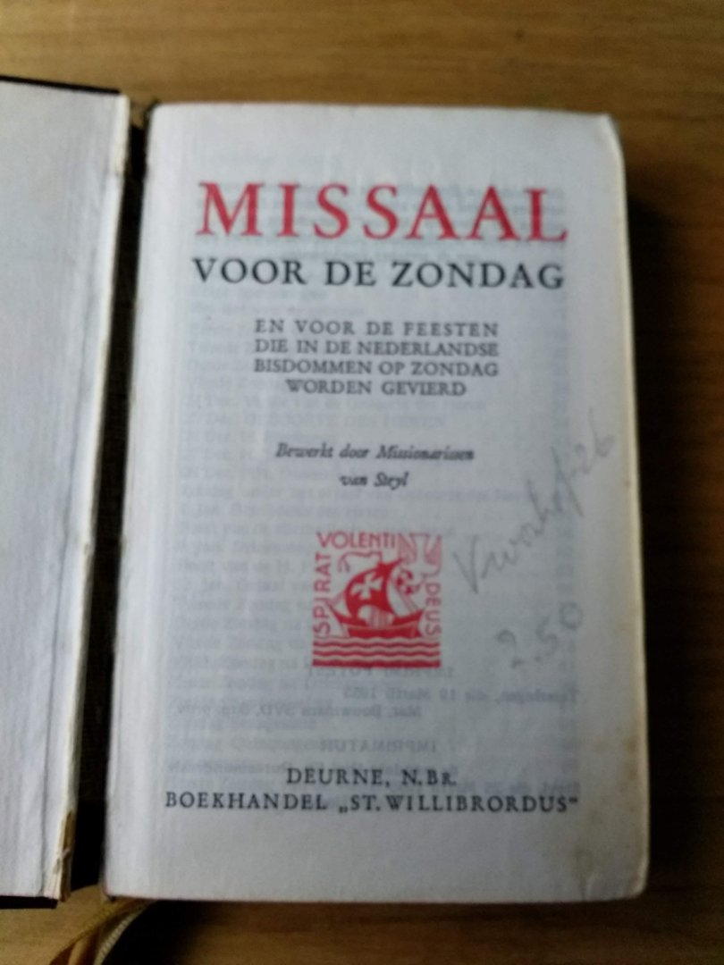  - Missaal voor de zondag, en voor de feesten die in de nederlandse bisdommen op zondag worden gevierd, bewerkt door missionarissen van Steyl