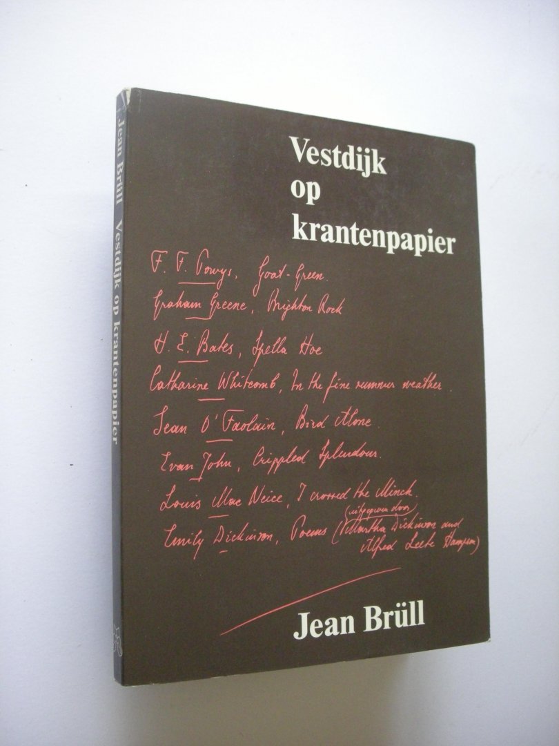 Brull, Jean - Vestdijk op krantenpapier.