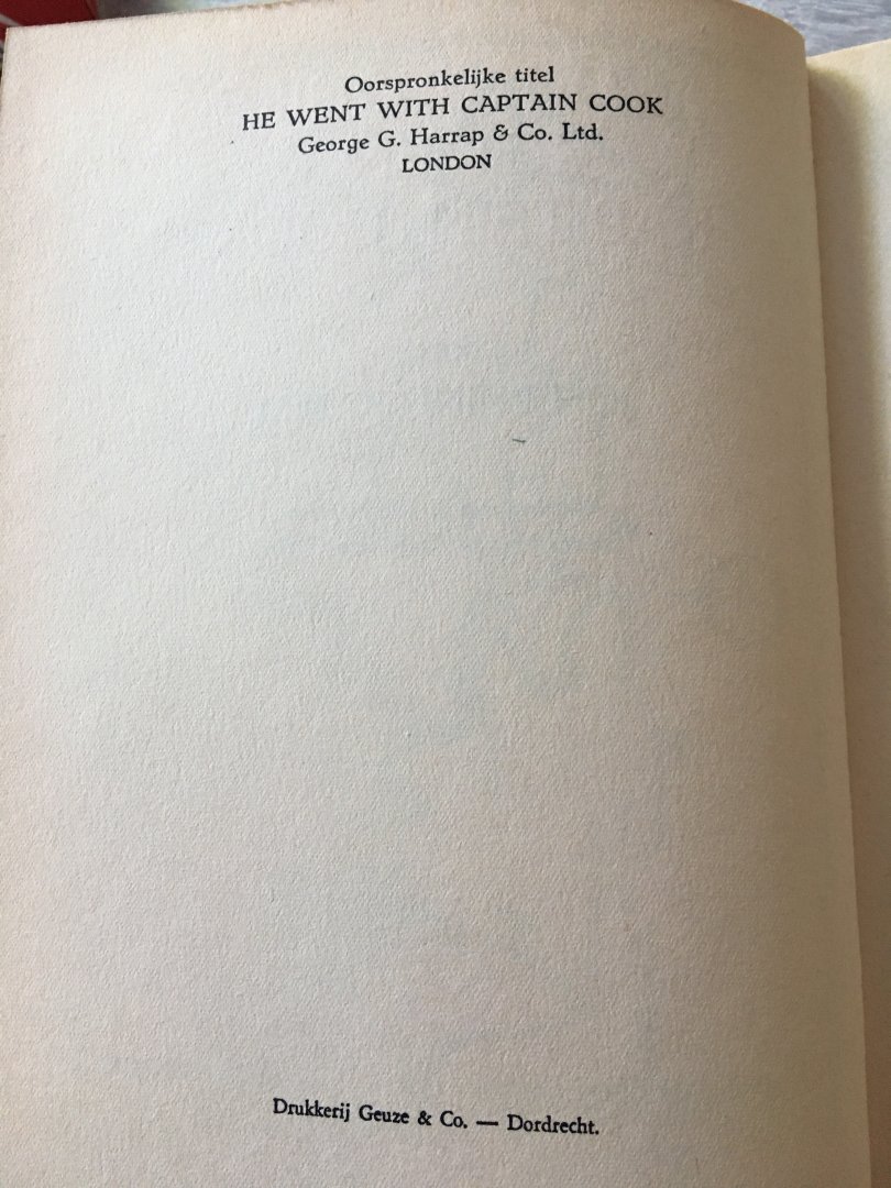 Josephine Kamm - Avontuurlijke reizen kapitein cook