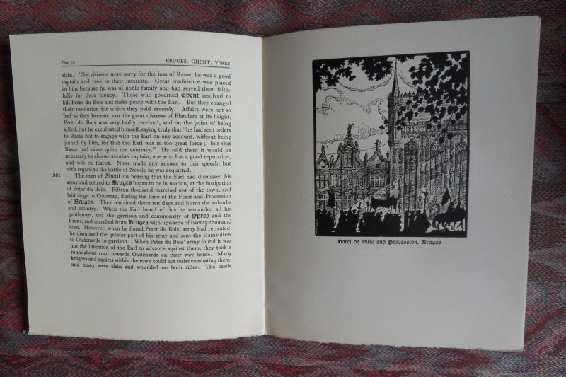 Mills, Dorothy A.H. - The Story of Bruges, Ghent, Ypres. - Retold from the Chronicles of Sir John Froissart.