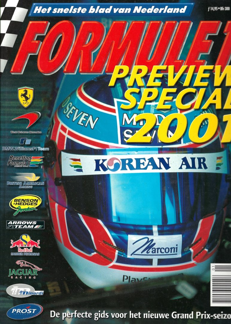 Diverse - Formule 1 Preview Special 2001 -De perfecte gids voor het nieuwe Grand Prix-seizoen!