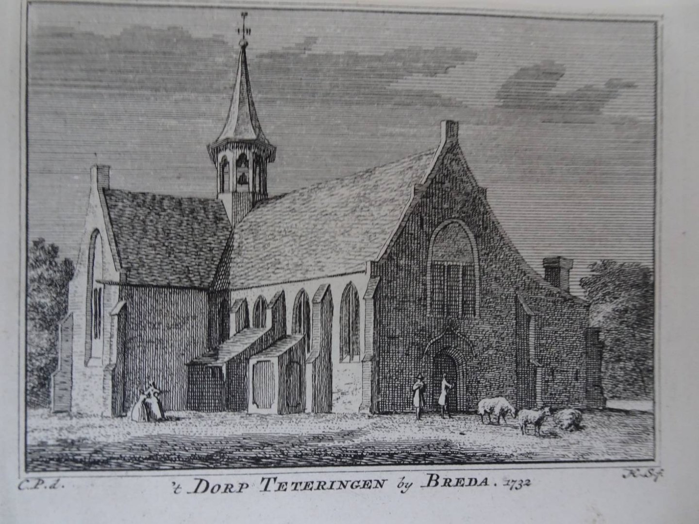 Teteringen. - 't Dorp Teteringen by Breda, 1732.