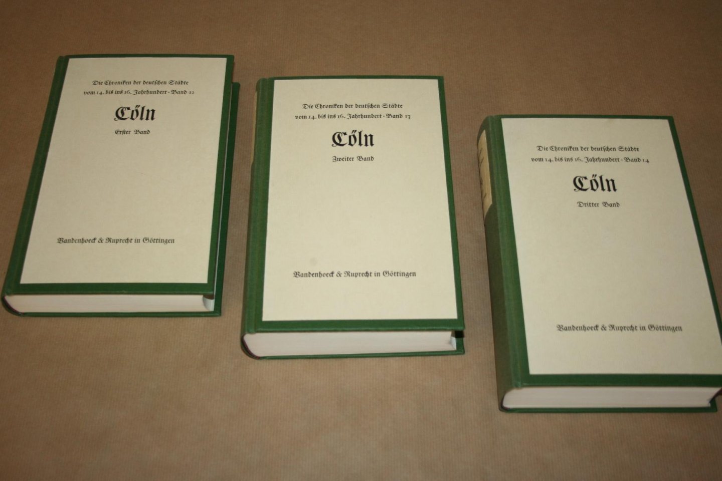  - Die Chroniken der deutschen Städte  -- Köln -- Complete uitgave in 3 banden