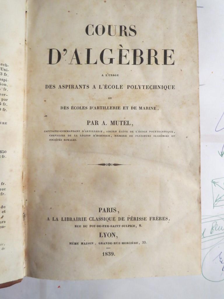 A. Mutel - Cours D`Algebra