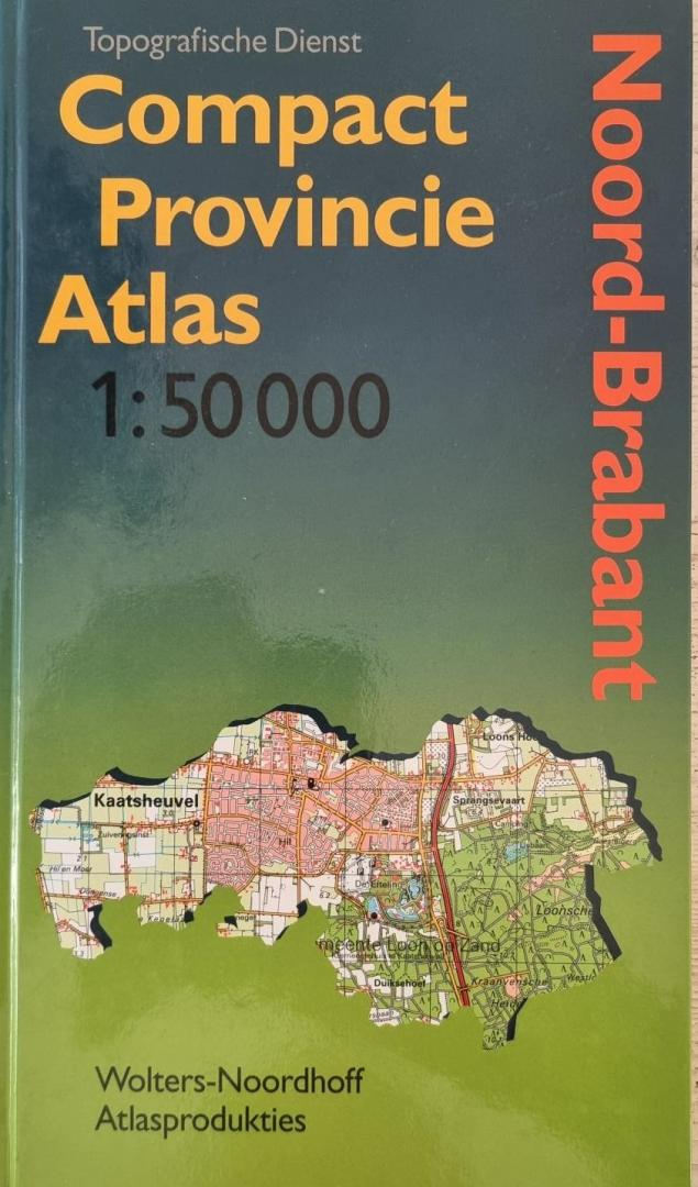 Topografische Dienst, Wolters-Noordhoff Atlasprodukties - Compact provincie atlas : 1:50 000. Noord-Brabant