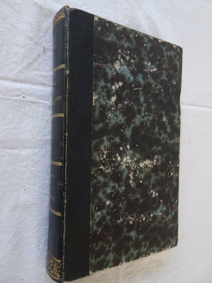  - Het leeskabinet. Mengelwerk tot gezellig onderhoud voor beschaafde kringen. Voor 1861, dl. I, II.
