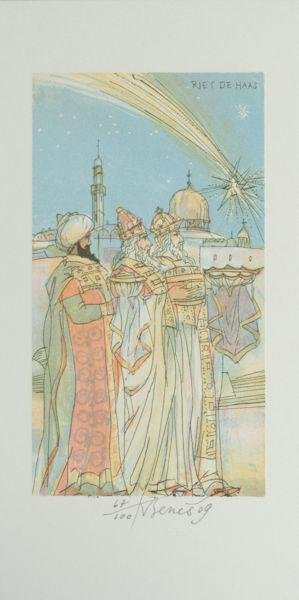 Benes, Karel. - Nieuwjaarswens Riet de Haas.